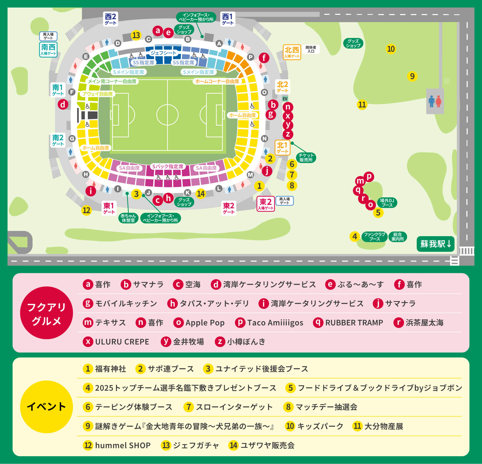 スタジアムマップ