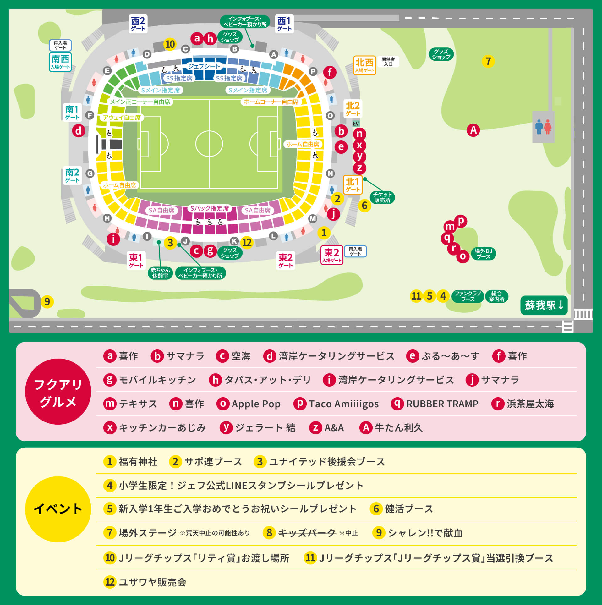 スタジアムマップ