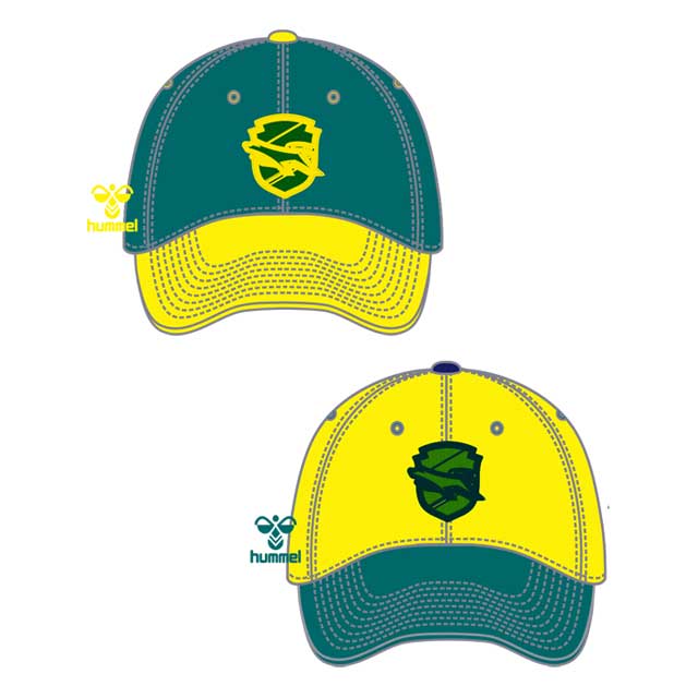hummel26ベースボールキャップ（イエロー・グリーン）