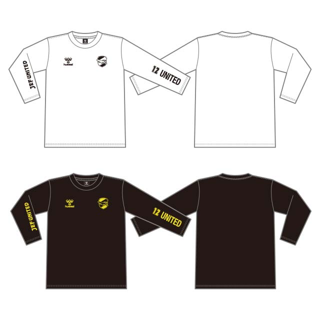 hummelロングスリーブTシャツ（ブラック・ホワイト）