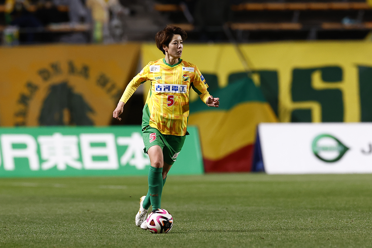 ジェフ千葉 田中真理子 #5 オーセンティックユニフォーム 2020ホーム XLARGE/X-girlららぽーとTOKYO-BAY店にてジェフユナイテッド市原